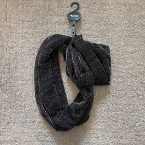Howard’s Arianna Sheer Silver Grey Metallic Infinity Scarf